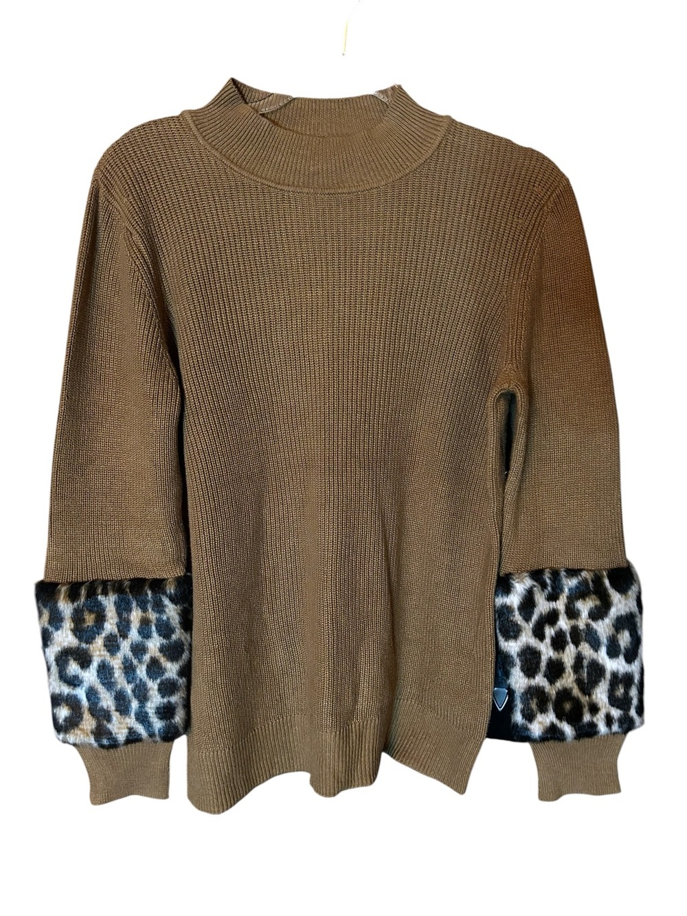 Michael kors faux fur trim sweater size medium $150 msrp